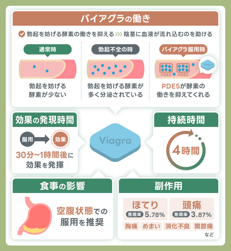 バイアグラ 効果 副作用