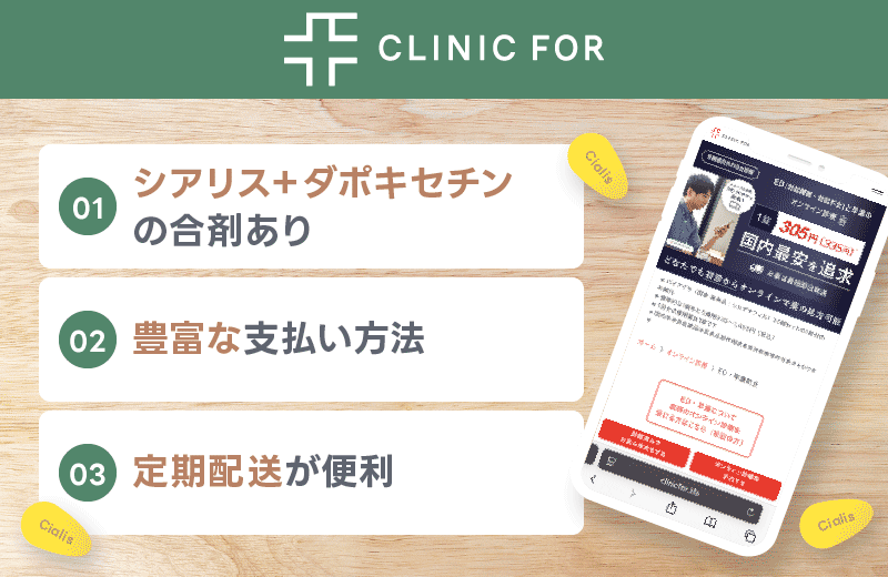 シアリス 通販 クリニックフォア
