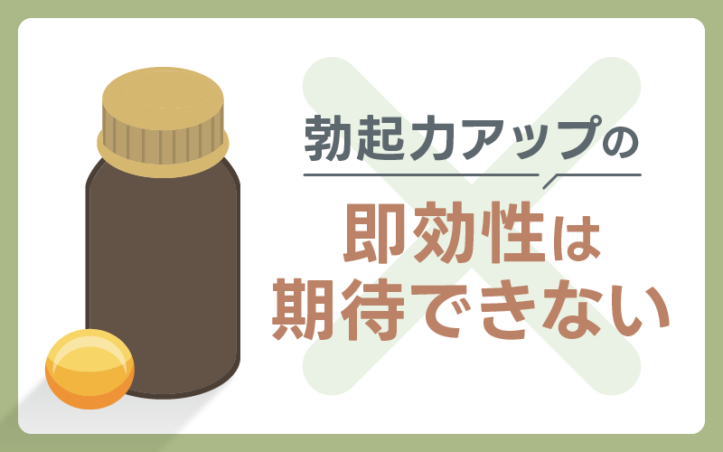 精力剤　勃起力　即効性