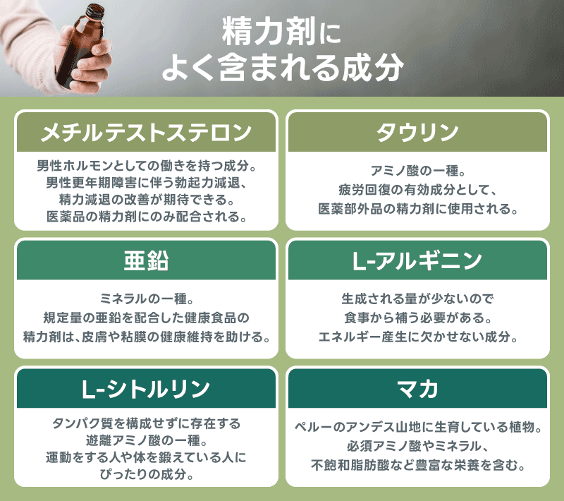 精力剤　成分　効果